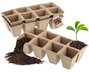 Doniczki torfowe Turgon, 24 x 6 cm, 24 szt