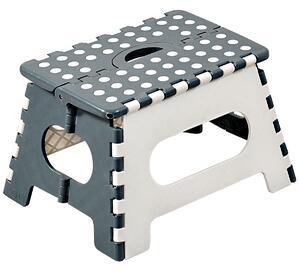 Kesper 70533 Taboret składany, biały/szary, 35 x 22 x 27 cm