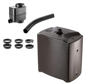 Zbiornik na deszczówkę + łapacz deszczówki Signa 125L, mokka