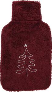 Termofor z pokrowcem z barankiem Christmas tree czerwony, 33 x 19 cm