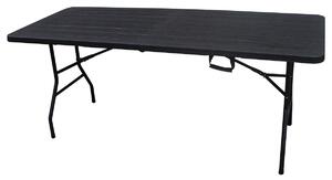 Stół ogrodowy Autronic, metal, tworzywo sztuczne,czarny, AZ-K100 3 BK