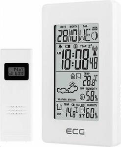 ECG MS 100 White stacja pogodowa, biały