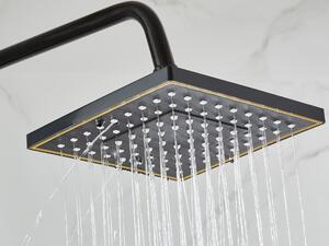 Deszczownica prysznic 1,5m wlewka bateria czarny