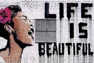 Plakat, Obraz Banksy - Life is Beautiful, (91.5 x 61 cm)