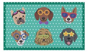 Wycieraczka 40x70 cm Dogs on Polka Dots – Artsy Doormats