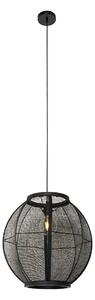 Orientalna lampa wisząca czarna 46 cm - Rob Oswietlenie wewnetrzne