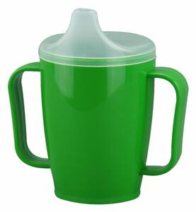 Kubek z dziobkiem z dwiema pokrywkami 250 ml, zielony
