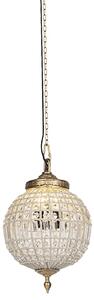 Lampa wisząca art deco kryształ złota 35cm - Kasbah Oswietlenie wewnetrzne