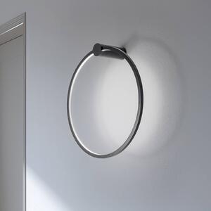Kinkiet LED Saturno Milagro Lighting, czarny, salon / jadalnia, aluminium, nowoczesny