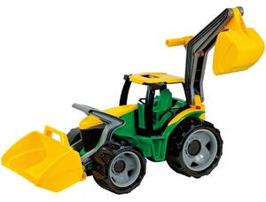 Lena Traktor z łyżką i koparką, 65 cm, zielono- żółty