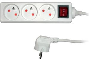 Retlux RPC 19 Przedłużacz z przełącznikiem, 3 gniazdka, 2 m