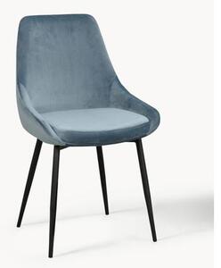 Krzesło tapicerowane z aksamitu Sierra, 2 szt