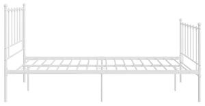 Białe metalowe łózko w stylu loftowym 120x200 cm - Cesaro
