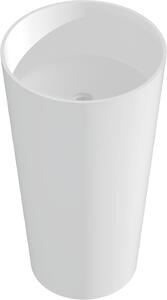 Mexen Onyx-01 umywalka wolnostojąca z konglomeratu 45 x 45 cm, biała mat - 26524500