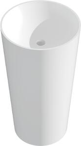 Mexen Onyx-03 umywalka wolnostojąca z konglomeratu 45 x 45 cm, biała mat - 26534500