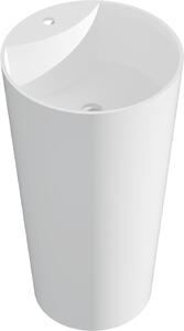 Mexen Onyx-02 umywalka wolnostojąca z konglomeratu 45 x 45 cm, biała mat - 26544500