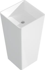 Mexen Adora umywalka wolnostojąca z konglomeratu 45 x 45 cm, biała mat - 26564500