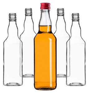 Szklana butelka Monopol 500ml z czerwoną zakrętką 10 szt
