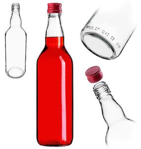 Szklana butelka Monopol 700ml z czerwoną zakrętką 1 szt