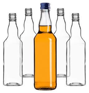 Szklana butelka Monopol 500ml z granatową zakrętką 10 szt