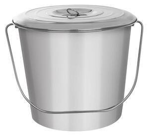 Orion Wiadro ze stali nierdzewnej z pokrywą, 12 l