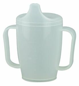 Kubek z dziobkiem i dwiema pokrywkami 250 ml, biały