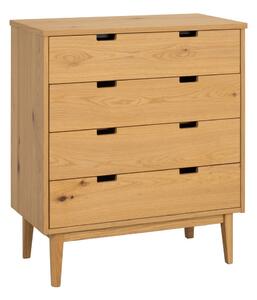 Komoda z litego drewna dębowego w naturalnym kolorze 75x85x38 cm Garrison – Rowico