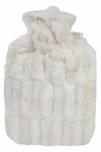 Termofor Hugo Frosch Classic z pokrowcem zesztucznego futerka 1,8 l, biały