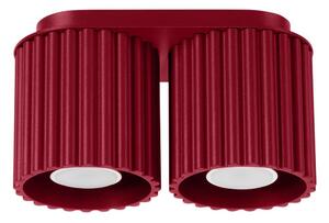 Bordowa metalowa lampa punktowa 10x21 cm Zora – Sollux