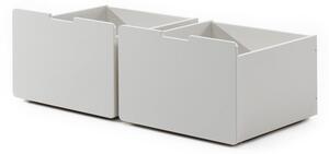 Białe szuflady pod łóżko dziecięce 2 szt. Pino – Vipack