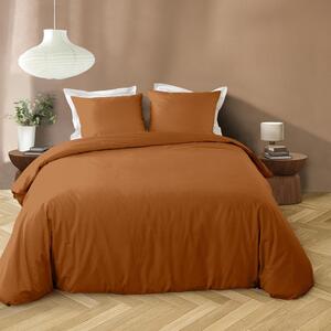 Pościel dwuosobowa z mikrowłókna 3-częściowa w kolorze terakoty 240x220 cm Liam – douceur d'intérieur