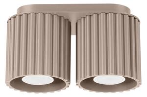 Szarobrązowa metalowa lampa punktowa 10x21 cm Zora – Sollux