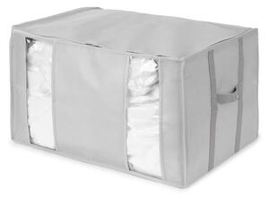Tekstylny pojemnik do przechowywania ubrań próżniowy/usztywniany 56x42x33 cm Granit – Compactor