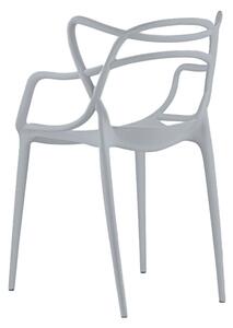 Krzesło plastikowe KATO jasnoszare