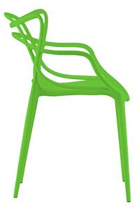 Krzesło plastikowe KATO zielone