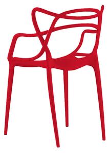 Krzesło plastikowe KATO czerwone
