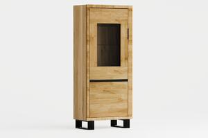 Mniejsza witryna dębowa Mono LOFT 04