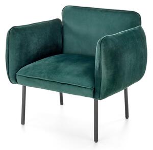 Fotel zielony welur Madera 01