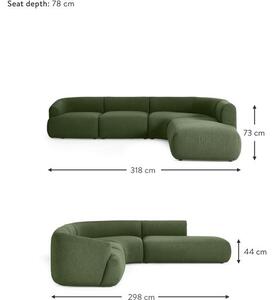 Narożna sofa modułowa Bouclé Sofia (4-osobowa)