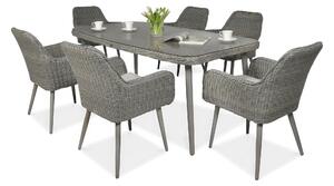OUTLET 987 Zestaw z technorattanu NICEA 180 Grey