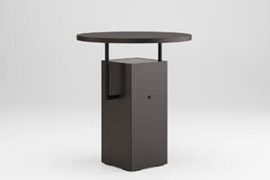 Designerski stolik Arrocco z czarnym blatem anti-fingerprint