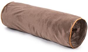 Poduszka walec ciemnobrązowy, 50 x 15 cm