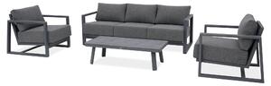 Komplet mebli ogrodowych z aluminium EVORA CAFFE Grey - FURRORE