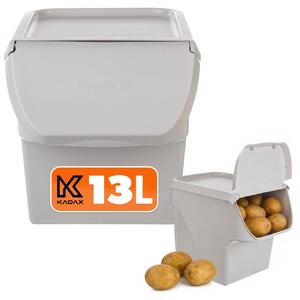 Pojemnik kuchenny z klapą Salice 13L biały