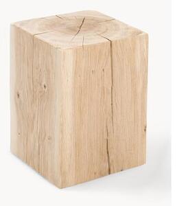 Stołek z litego drewna dębowego Block
