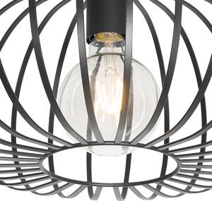 Designerska lampa sufitowa czarna 39 cm - Johanna Oswietlenie wewnetrzne
