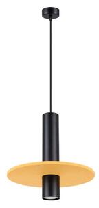 Żółta/beżowa metalowa lampa wisząca ø 30 cm Olisa – Sollux