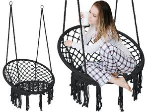 Krzesło huśtawka ogrodowa TOGO czarne
