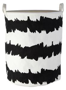Czarno-biały tekstylny kosz na pranie Harga – Premier Housewares