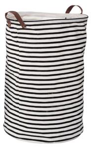 Czarno-biały tekstylny kosz na pranie 54 l Stripe – Premier Housewares